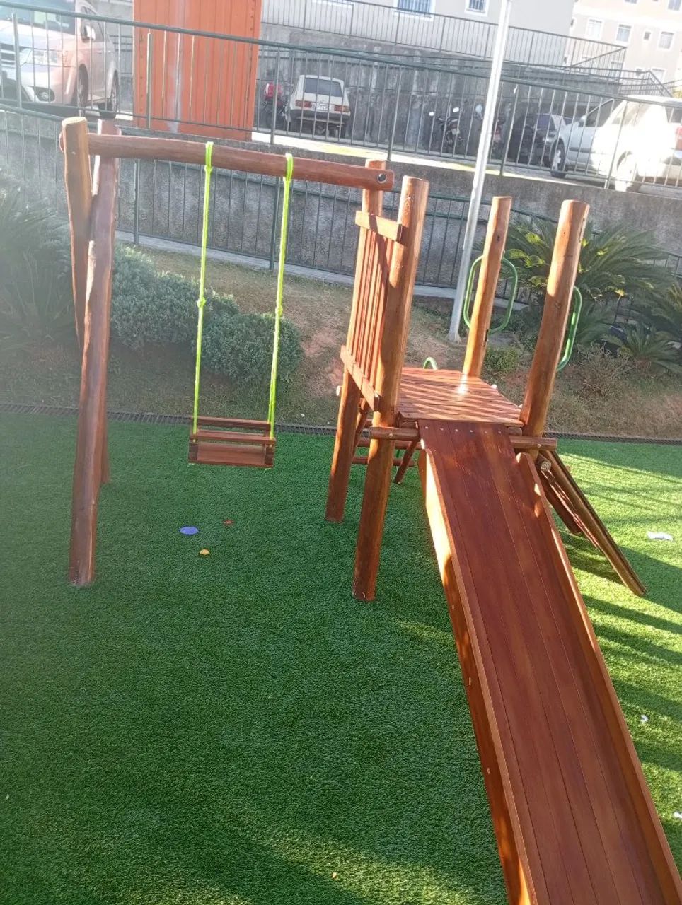Playground de madeira de lei - Foto 4