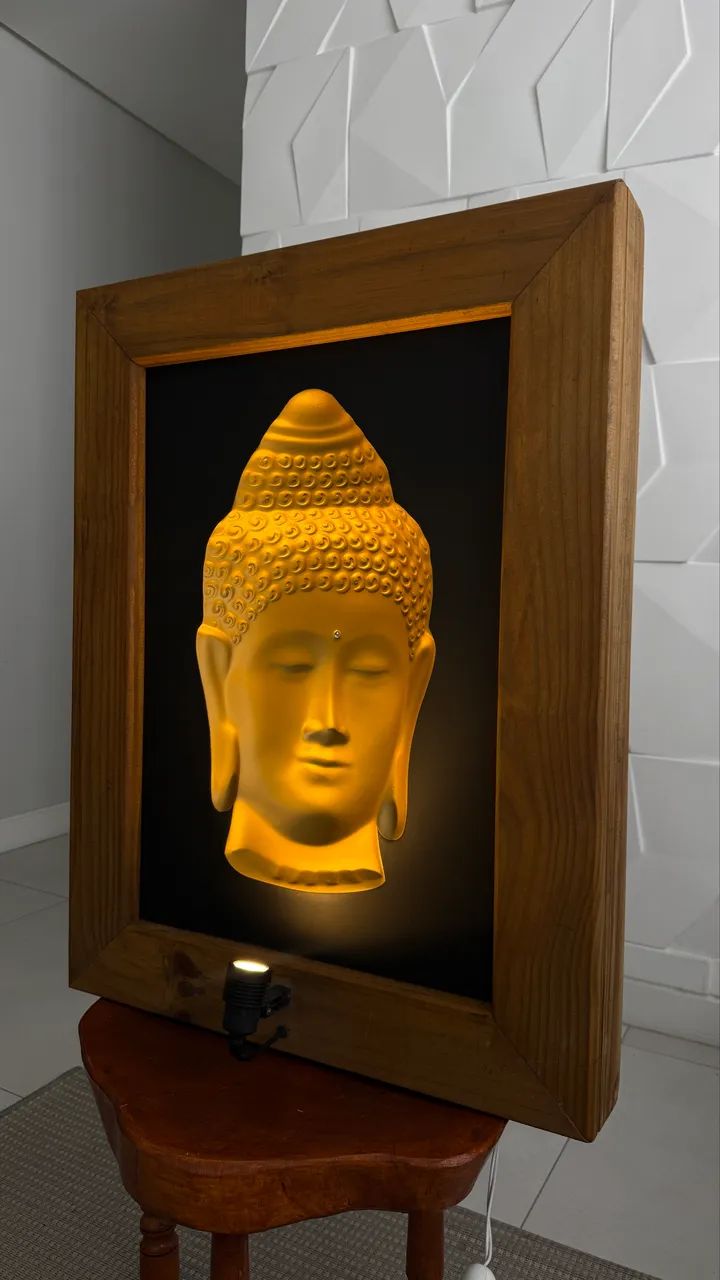 Obra de Arte - Buda com Efeito de Profundidade e Iluminação - Foto 2