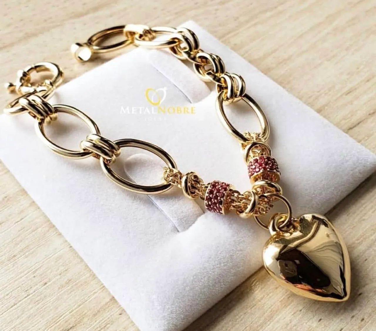 Pulseira feminina lindíssima 18k 