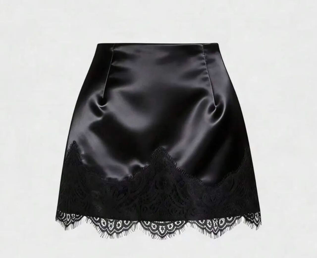 Saia Cetim - preto  - Foto 3
