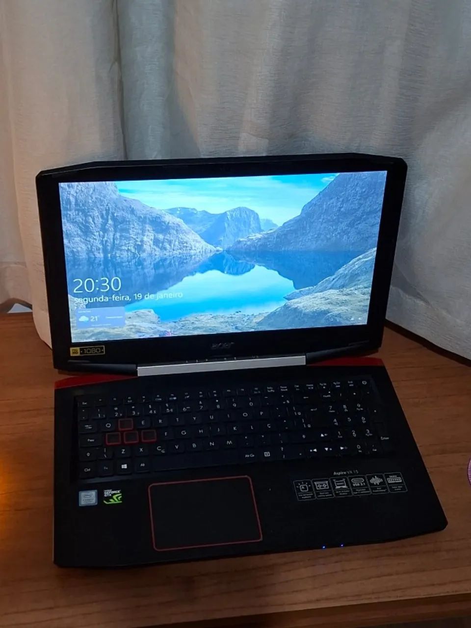 Notebook Gamer Acer Aspire VX 15 Intel Core i7-7700HQ 16GB GTX1050 Ti 4GB