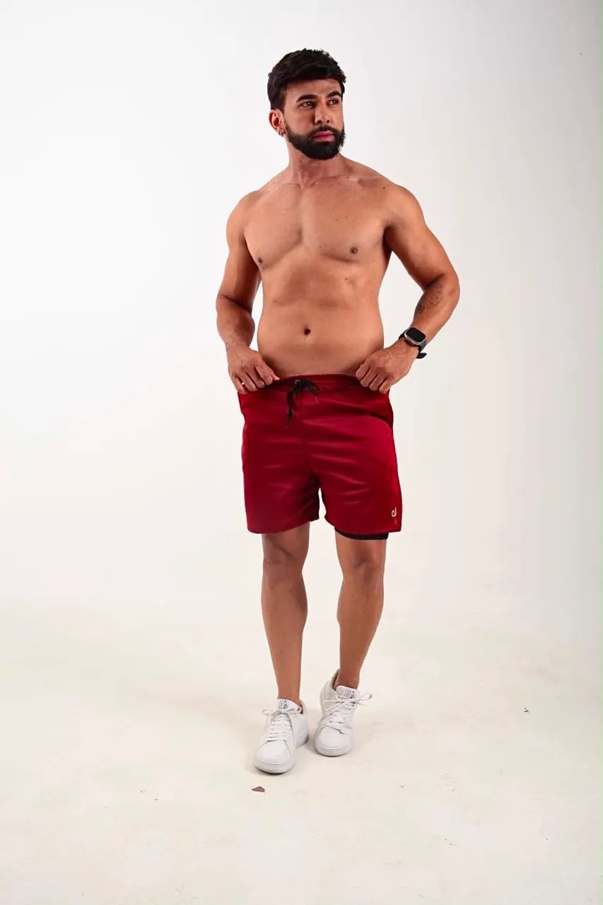 Short duplo masculino  - Foto 4