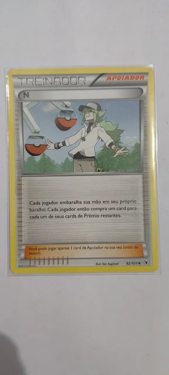 Carta pokemon N (92/101) 2011 original