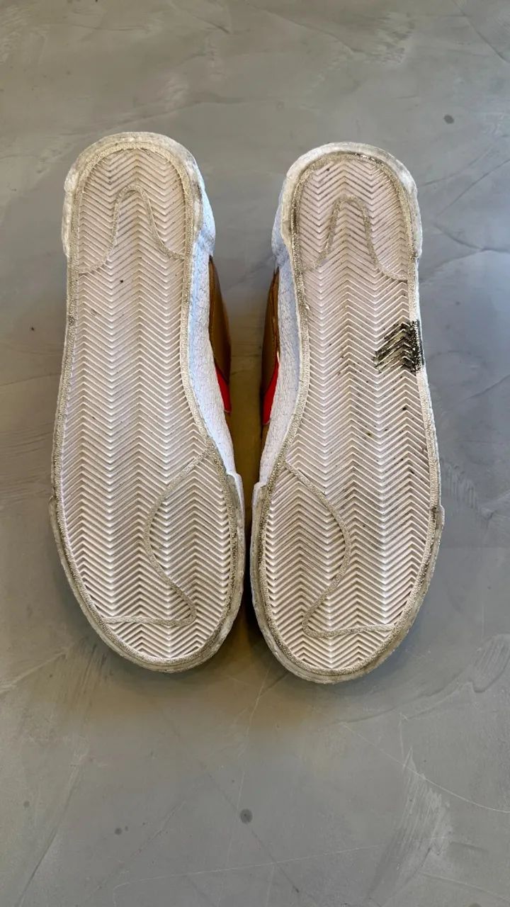 Tênis Sacai x Nike Blazer Low British Tan - Foto 5
