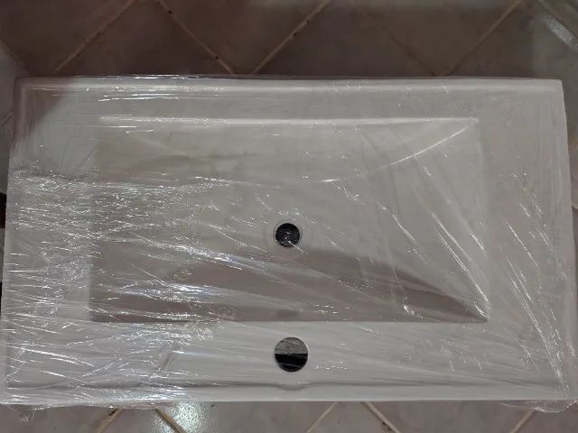 Gabinete p/ Banheiro 60cm largura 50 altura com Cuba porta com pistão 1 gaveta. - Foto 3