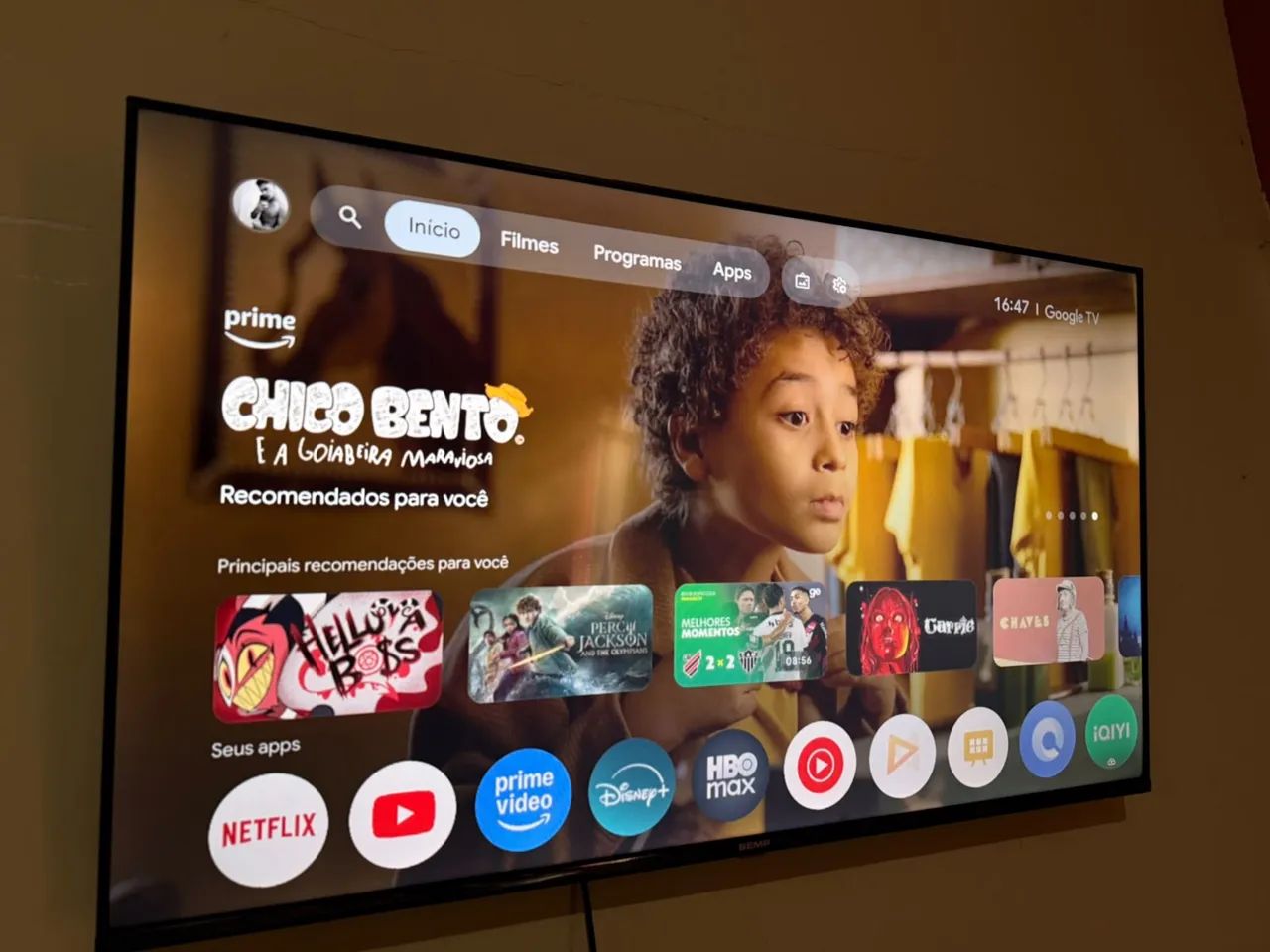 SMART TV 43 SEMP BEM CONSERVADA COM NOTA  - Foto 2