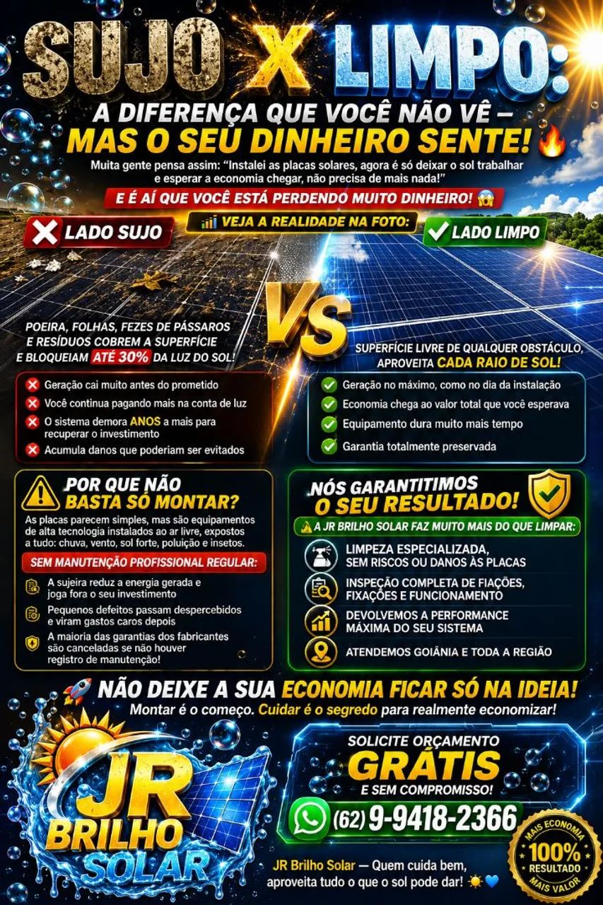 Limpeza de placas solares? - Foto 3