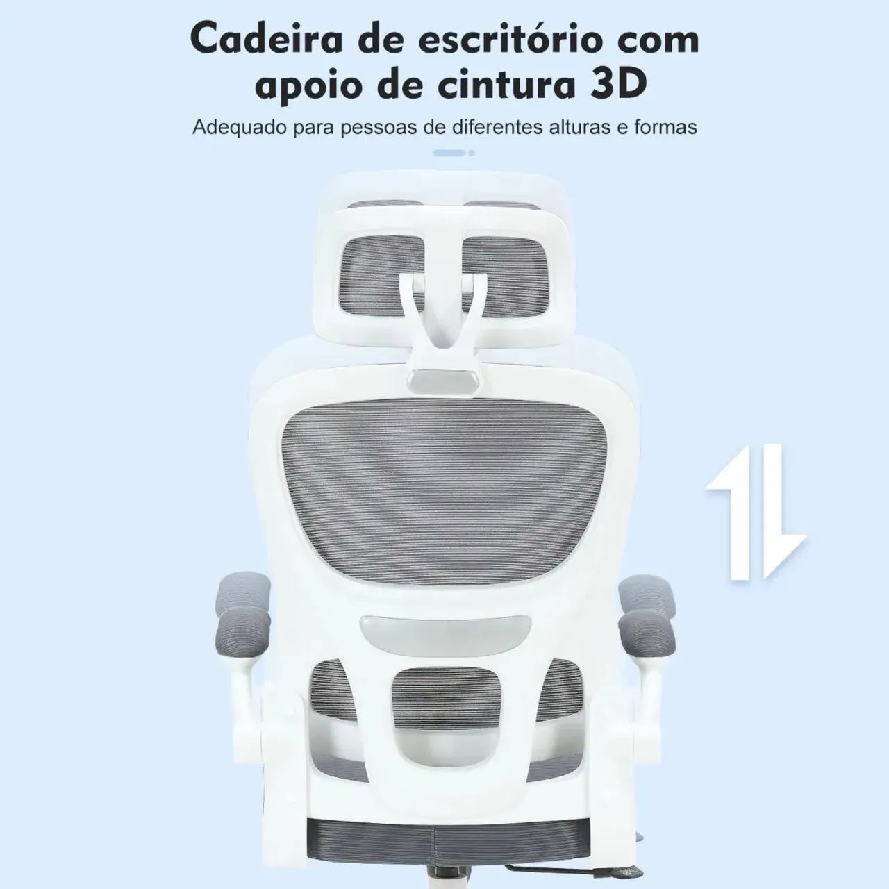 CADEIRA ERGONÔMICA PYTHON FLY B07 - COR BRANCA - Foto 5