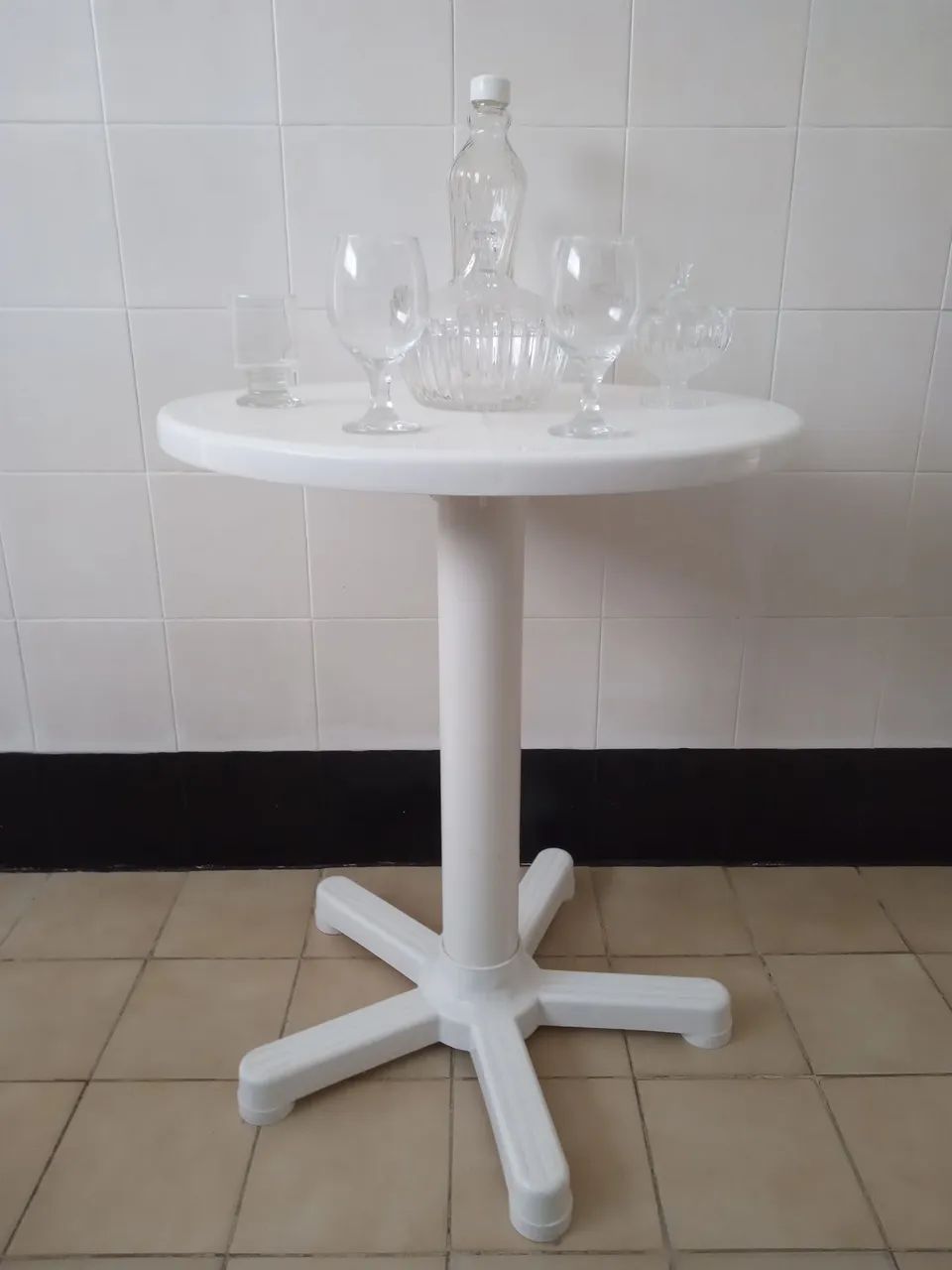 Mesa Tramontina + 6 itens para servir tudo s.novos