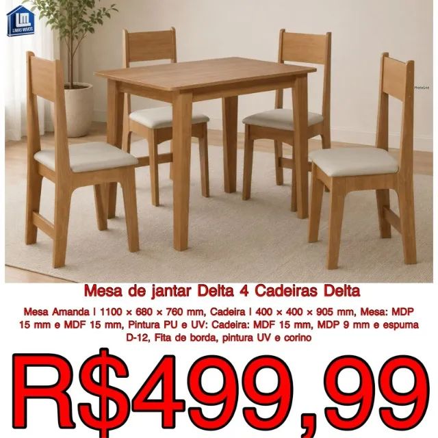 MESA DE MADEIRA VÁRIOS MODELOS EM PROMOÇÃO 