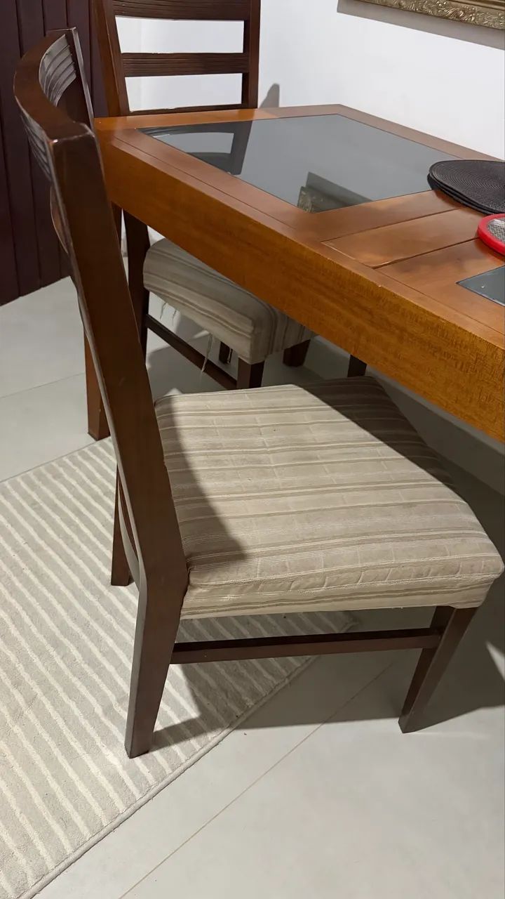 Mesa de Jantar Retrátil com 4 Cadeiras  - Foto 4
