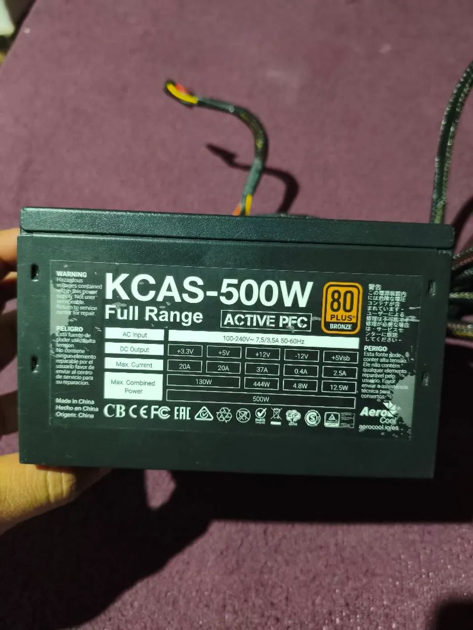 FONTE 500W 80Plus