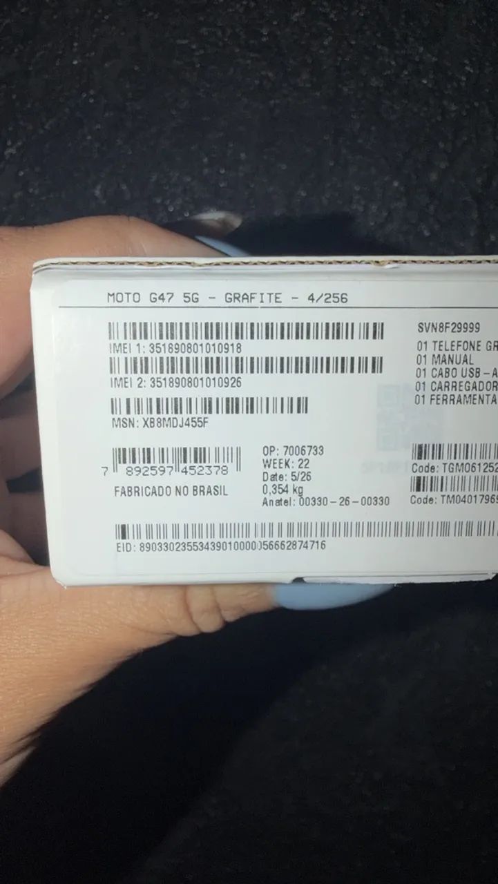 Celular moto G47 cinza 256g  - Foto 2