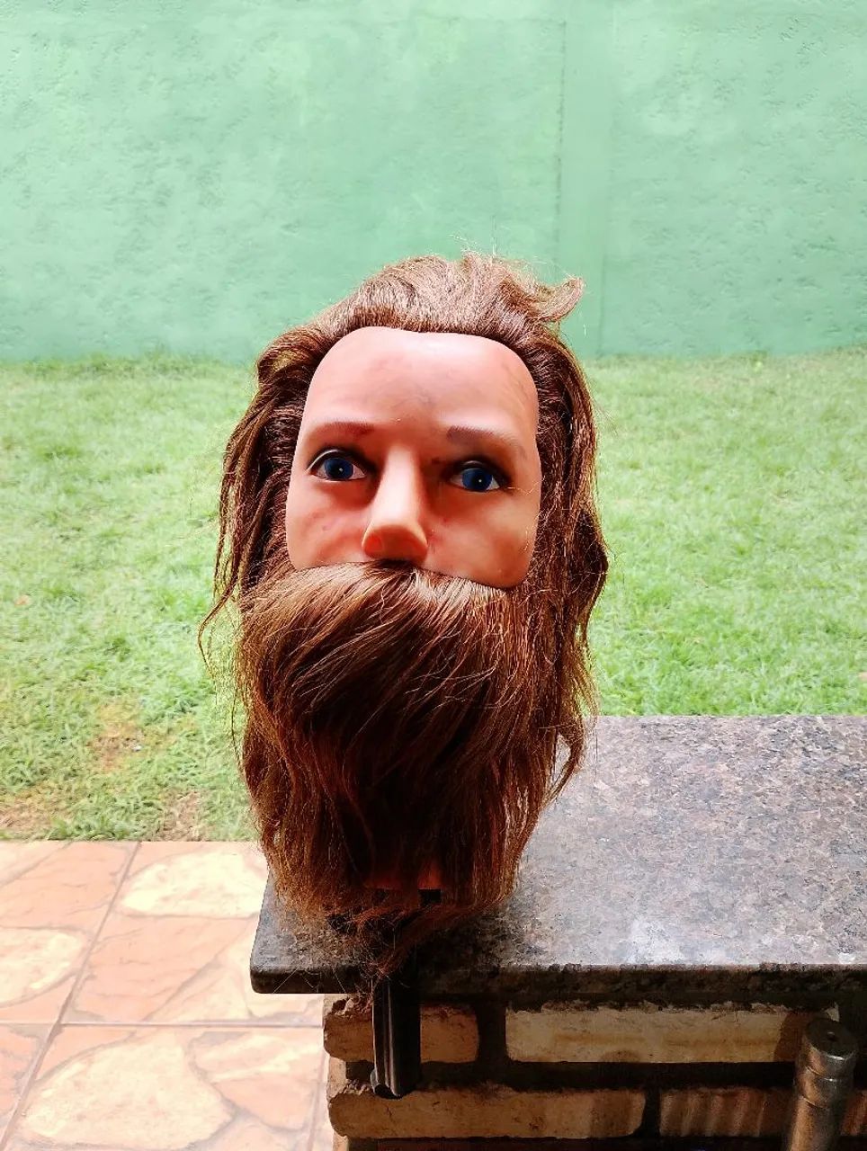 Cabeça de treinamento para barbeiro 