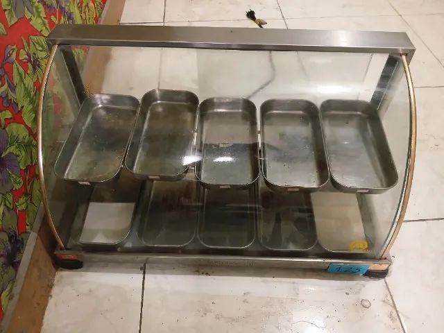 Estufa quente salgado 10 bandeijas 