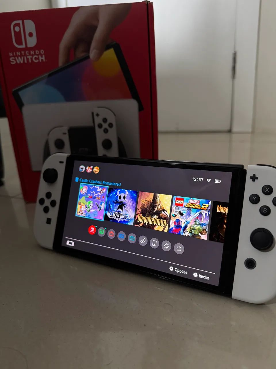 Nintendo Switch Oled 64GB Branco impecável (com nota fiscal