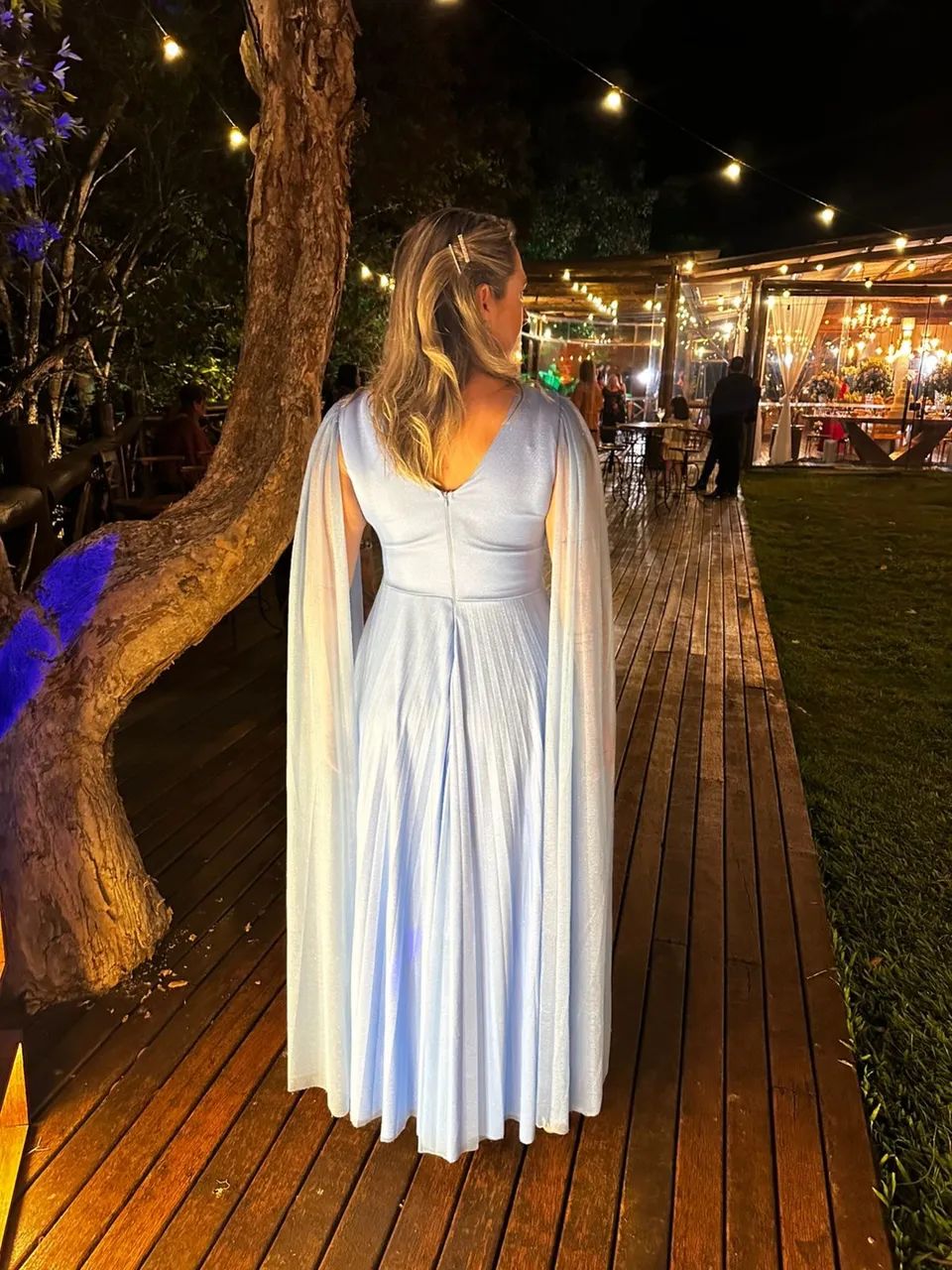 Vestido de festa azul serenity  - Foto 5