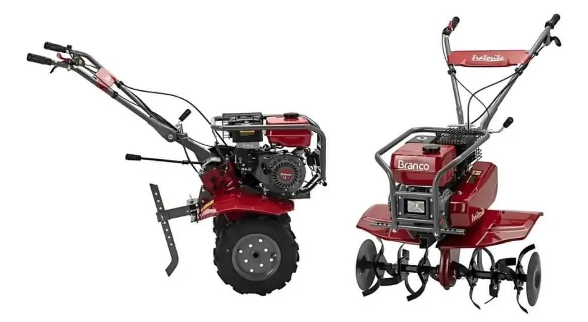 Motocultivador Tratorito Branco 7.5hp 3 Marchas
