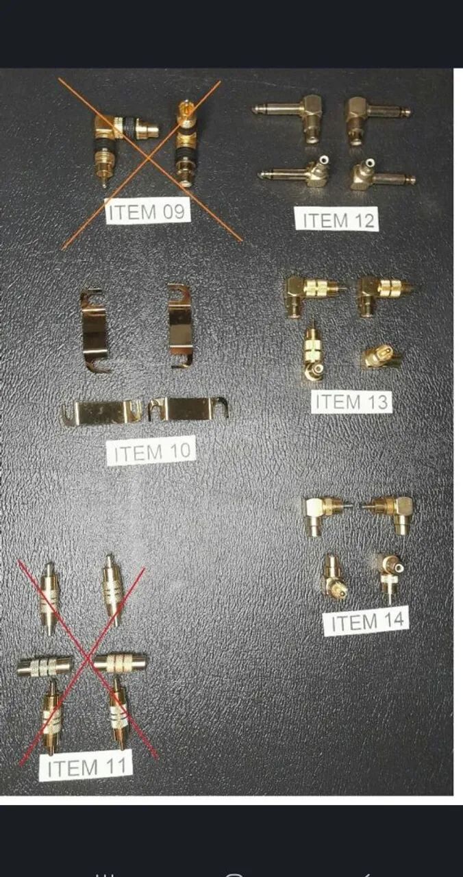 Adaptadores e conectores banhados a ouro, novos e de excelente qualidade. - Foto 3