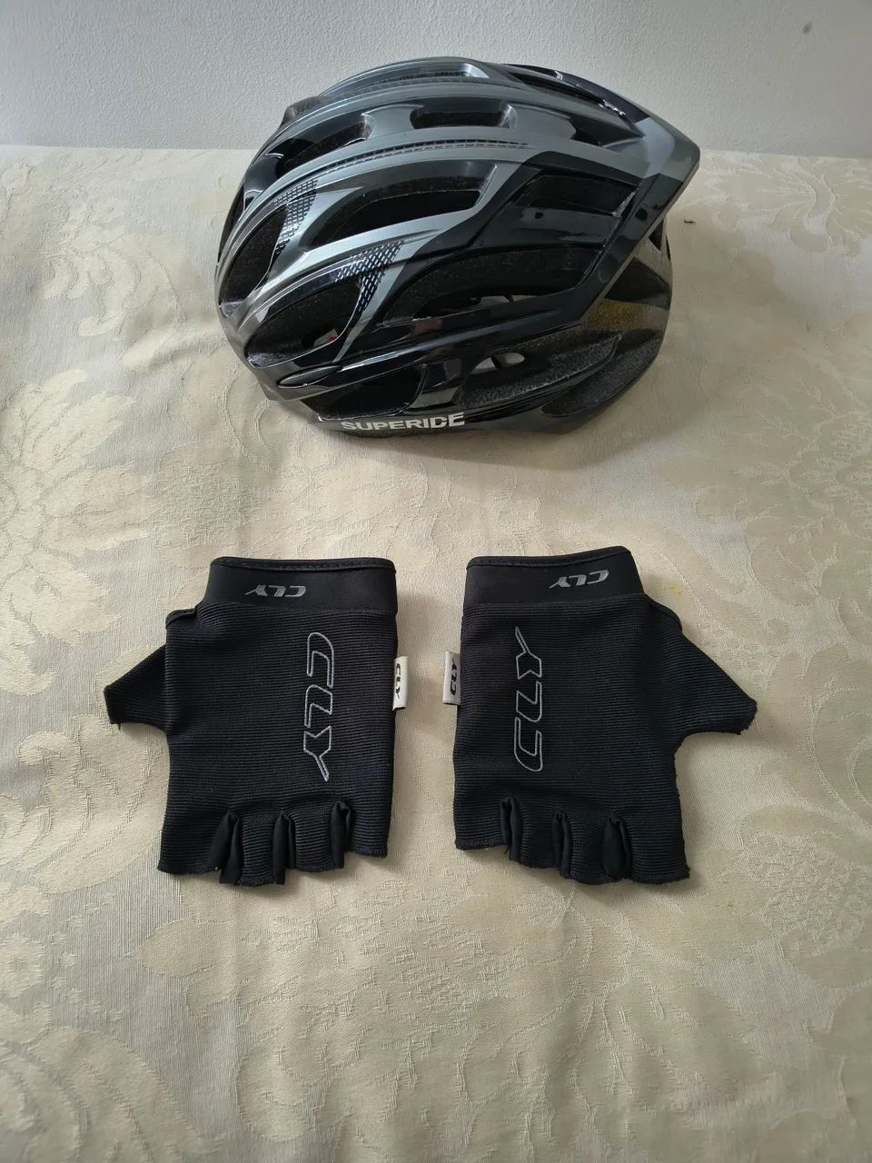 Kit Ciclismo Capacete Superide + Luvas CLY GG - Foto 3