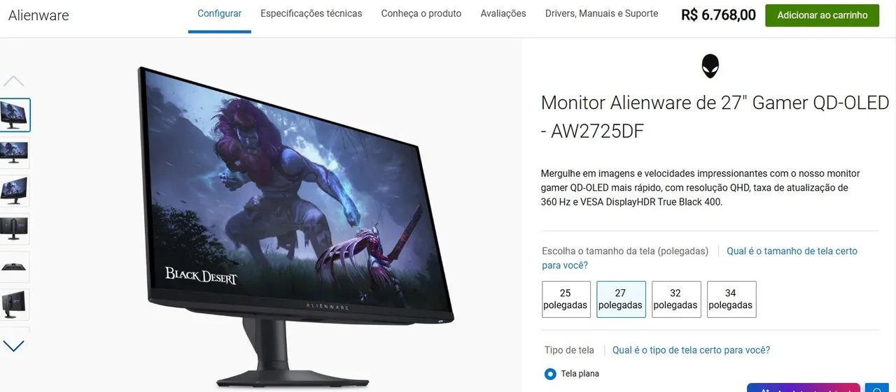 Monitor Gamer Alienware OLED 360Hz - Foto 3