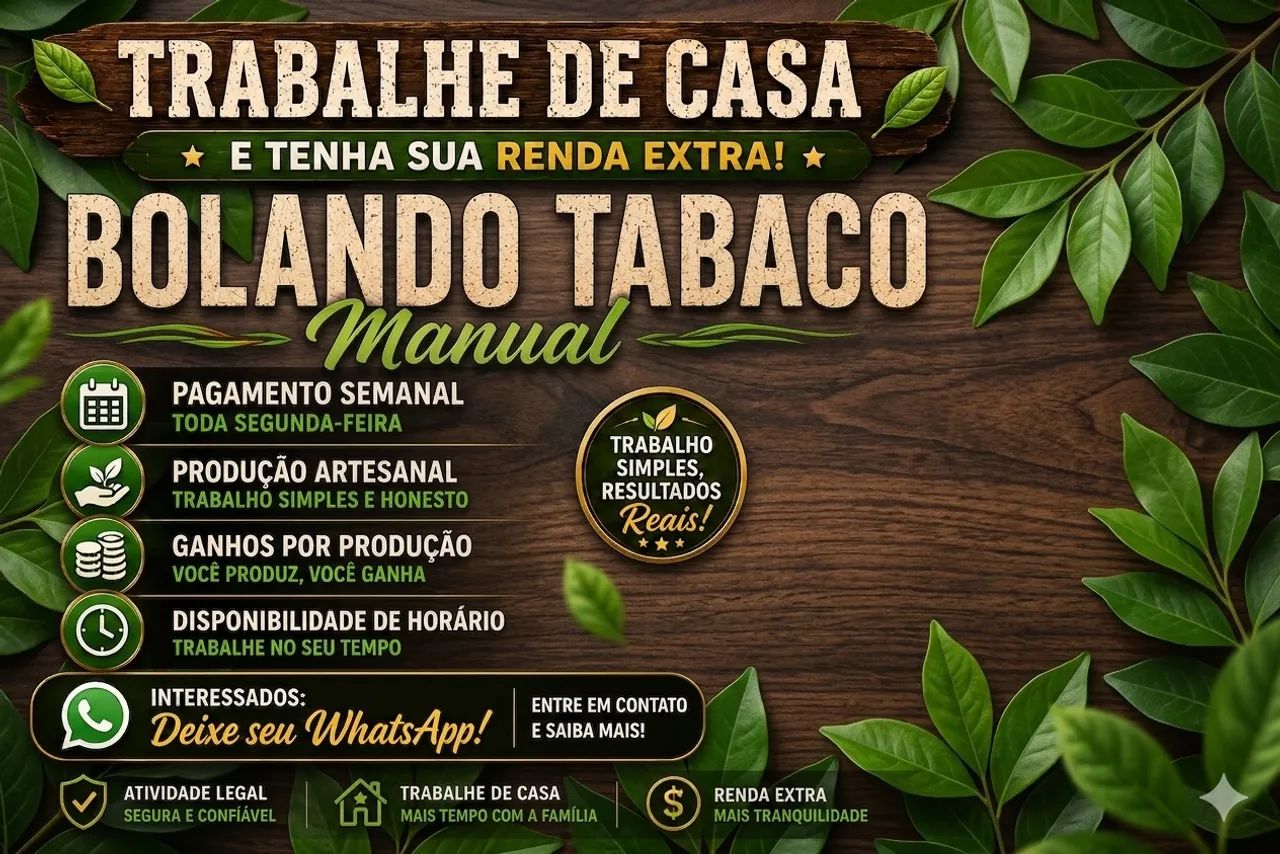 Trabalho manual/ Renda extra 
