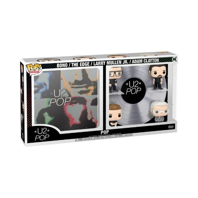 超レア:コレクターアイテム U2 POP 特別版 VHS & CD BOXセット Funko Pop! Rocks: U2 ZooTV Collectors Set- Adam, Edge, Larry, and