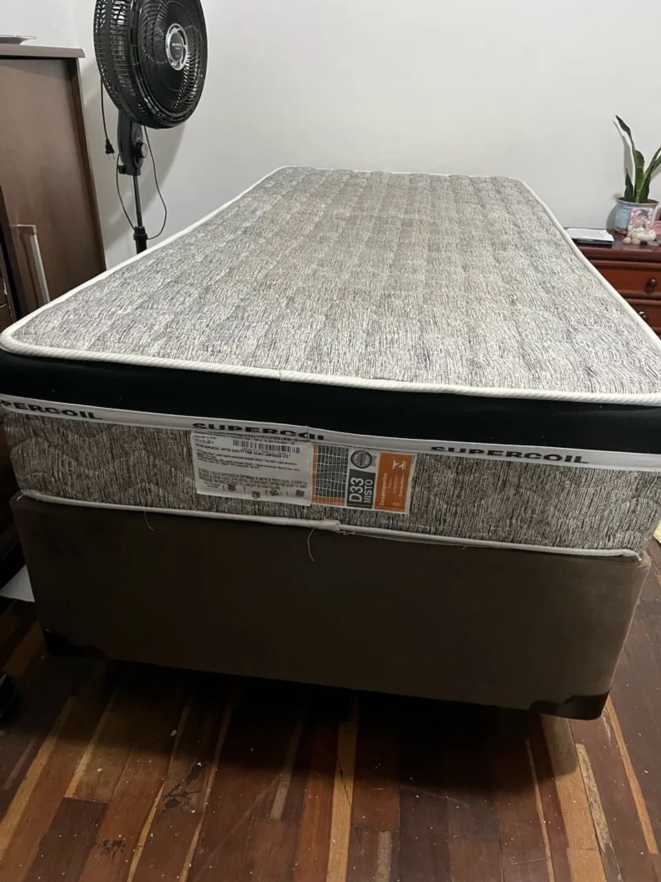 Cama de solteiro - box + colchão D33 Misto  - Foto 4