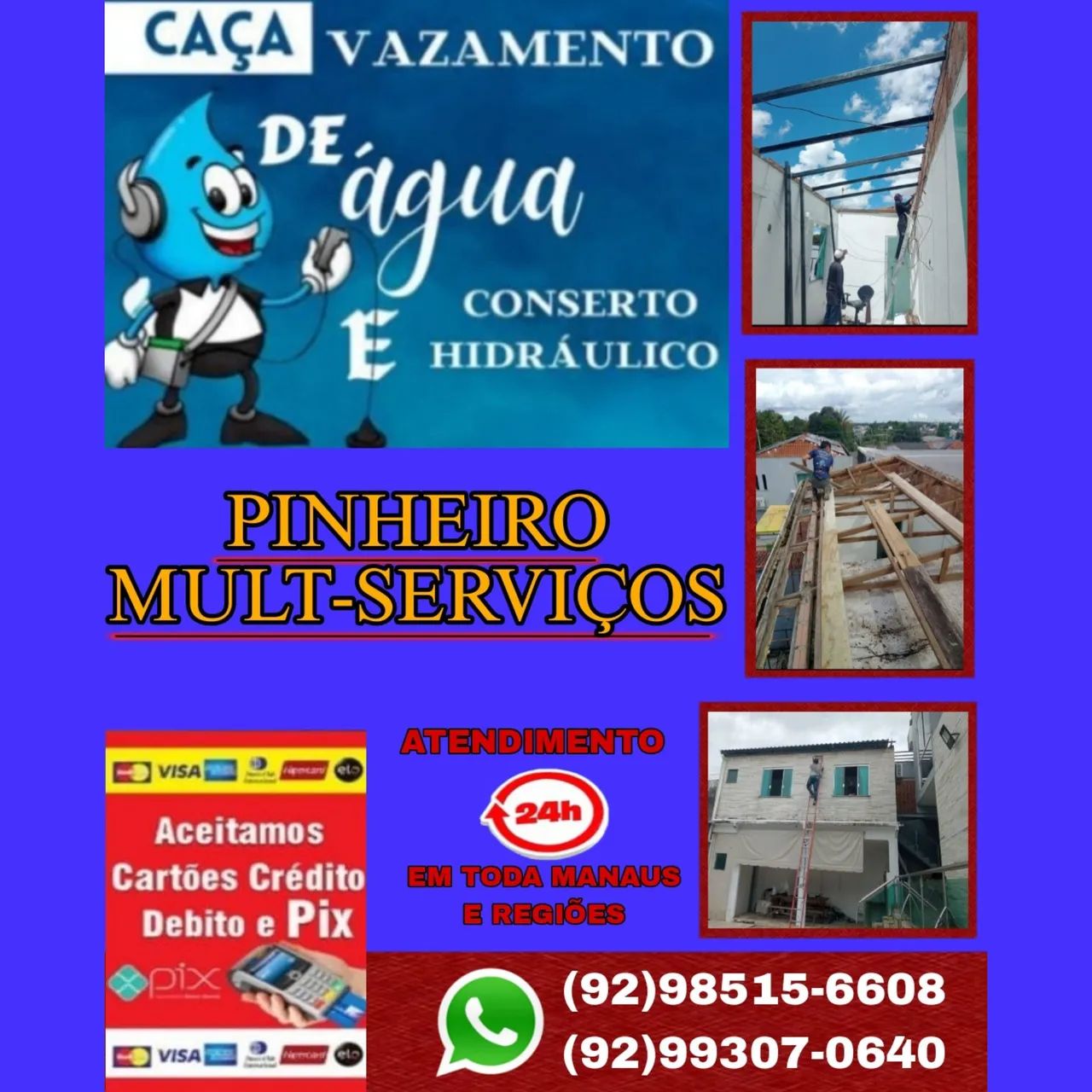 Caça Vazamento, Telhadista e Reformas em Geral