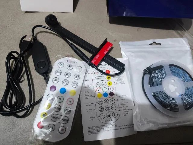 Fita De Led Rgb Backlight Para Tvs 55 Ate 75 Polegadas 3,8 M - Foto 3