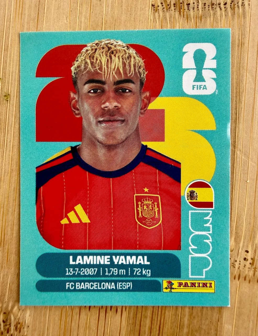 Figurinha Lamine Yamal - Copa 2026