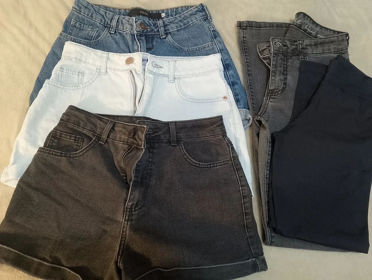 Kit short e calça feminino
