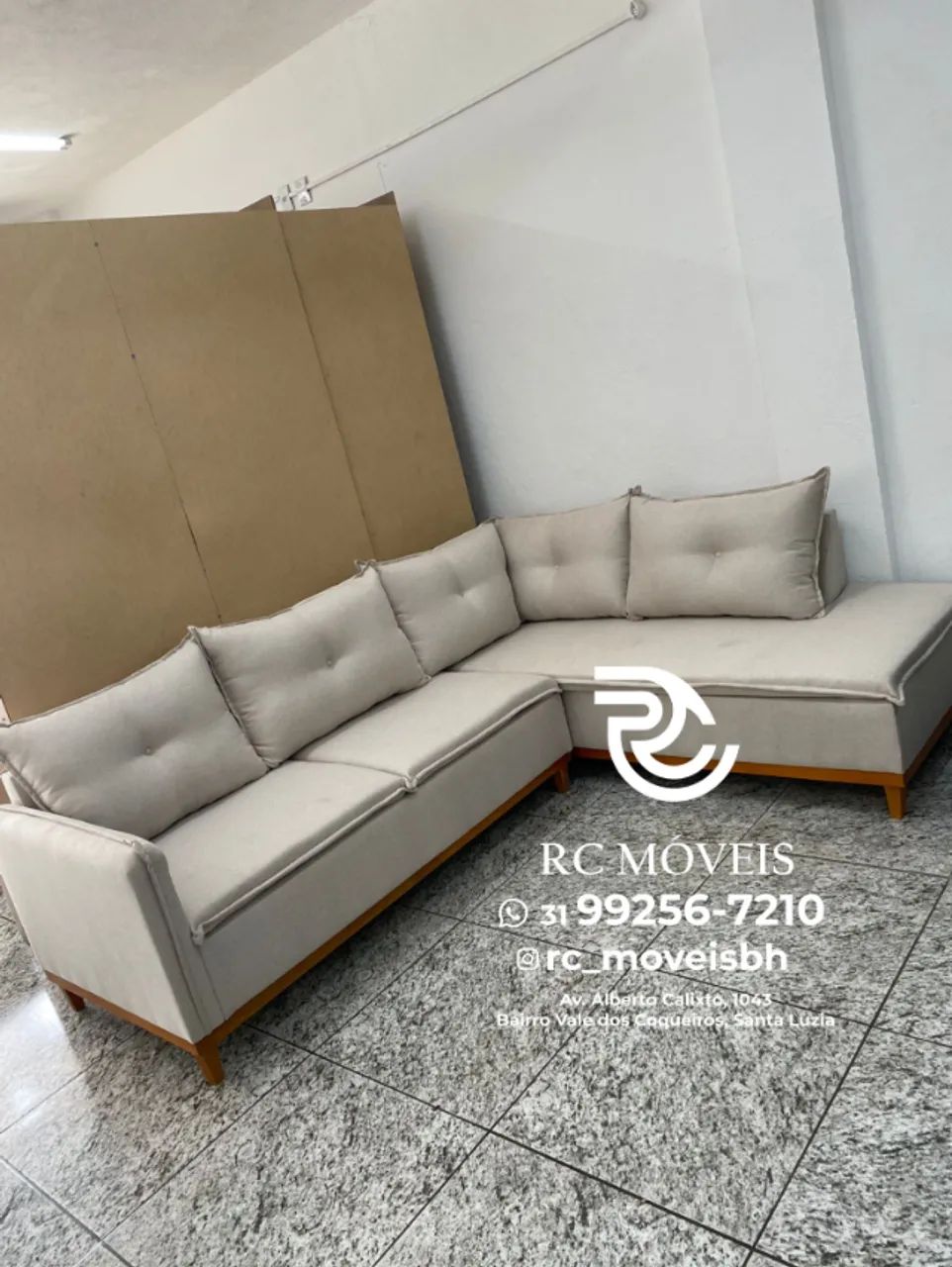 Sofá de Canto Malibu - Conforto Premium e Sofisticação