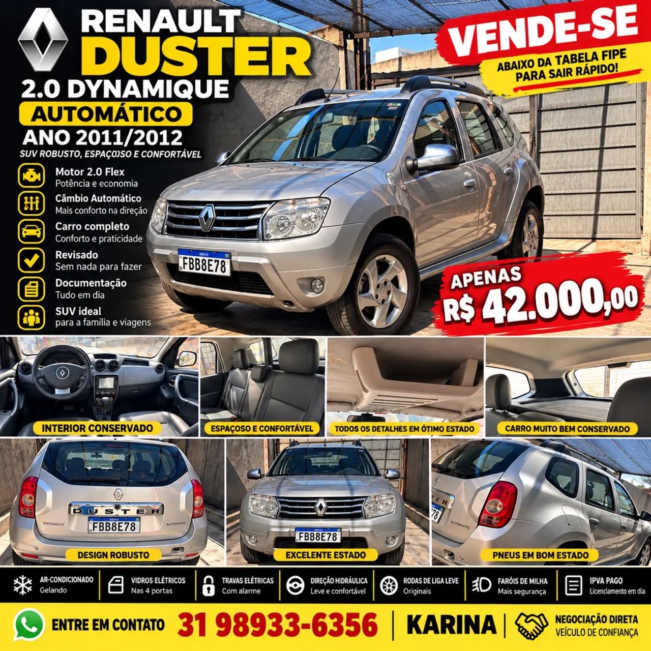 Renault Duster DYNAMIQUE 2.0 16V FLEX 2012