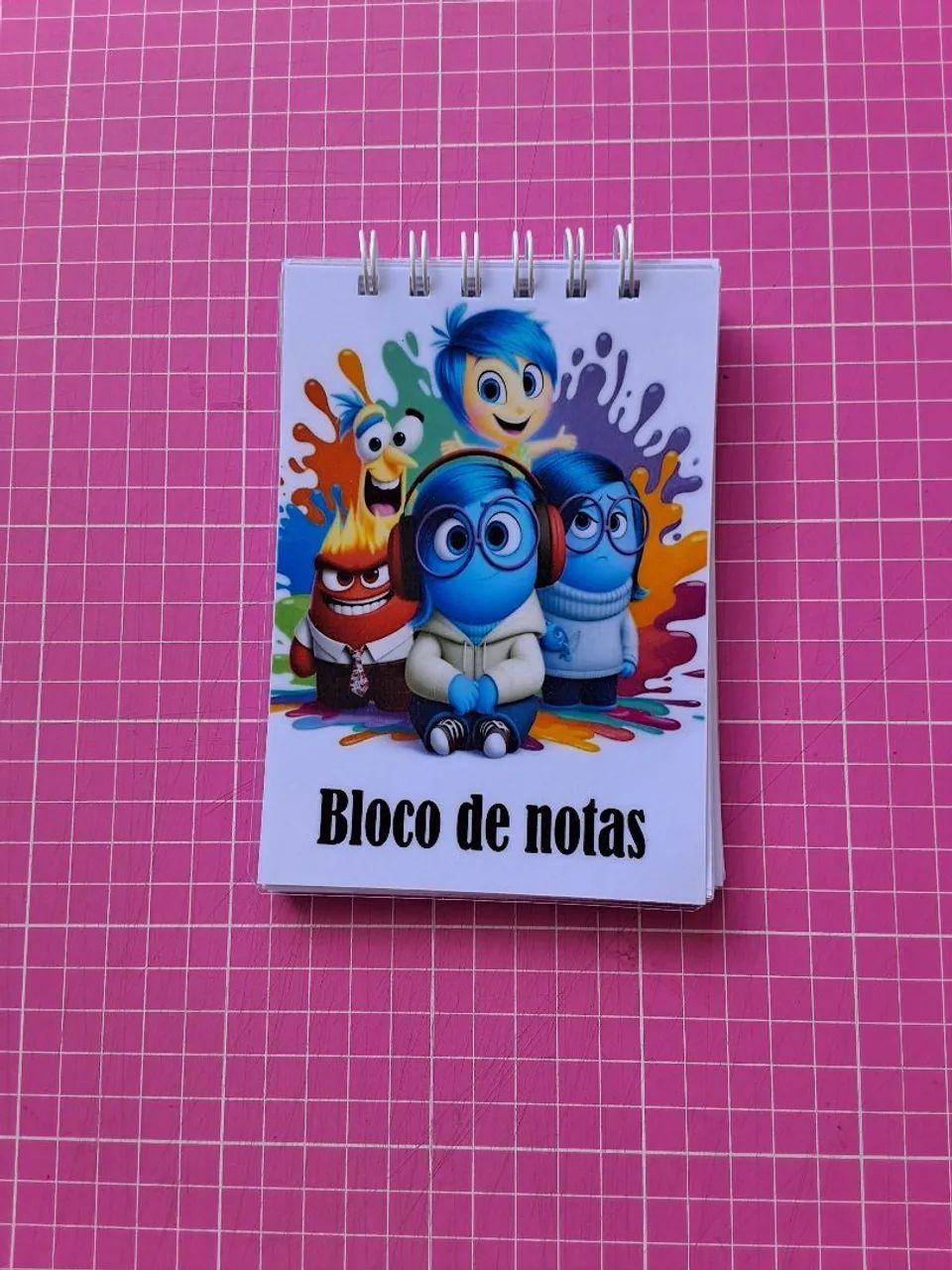 Bloco de Notas Divertida Mente - Capa Flexível (Novo)