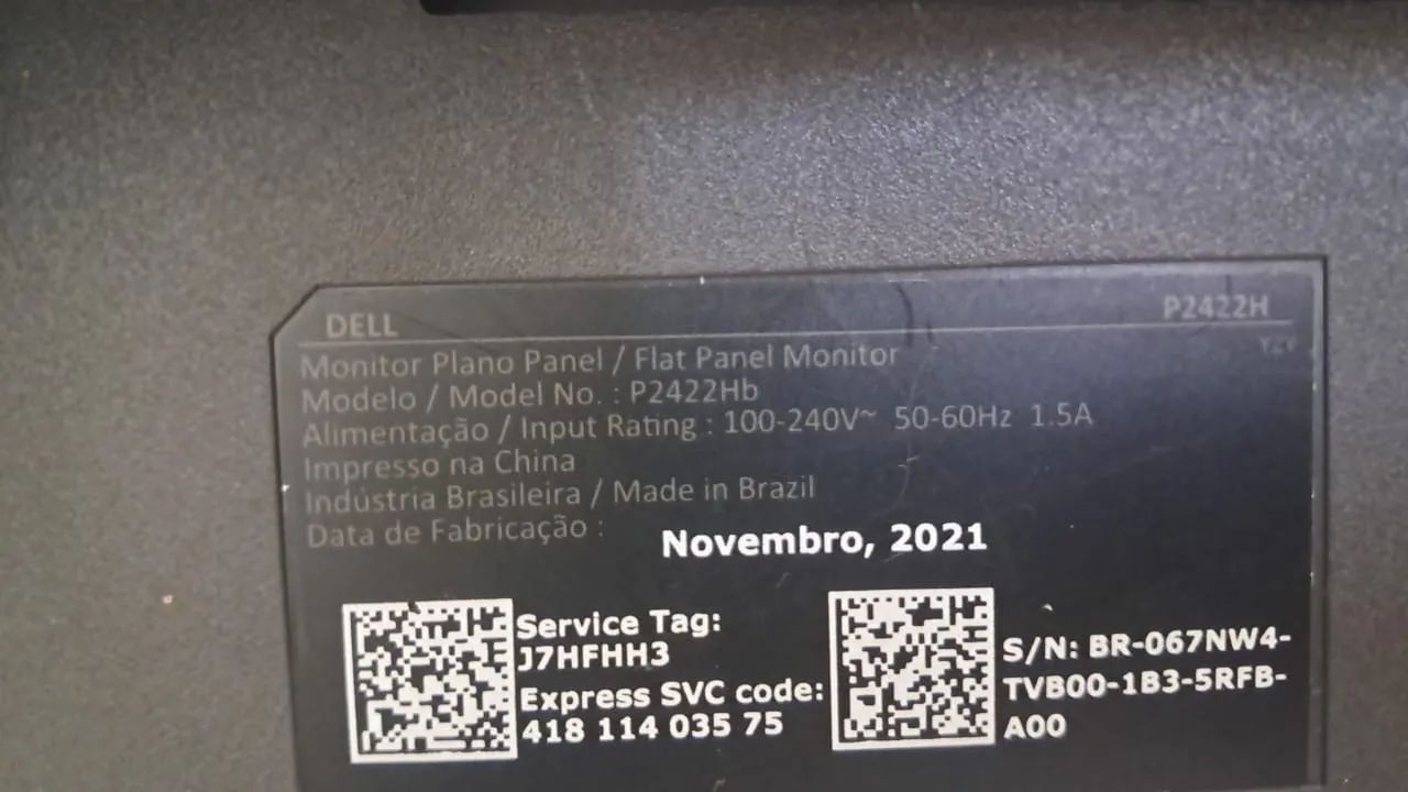 Monitor Dell P2422h 24 polegadas Full Hd + Teclado + Acessorios - Foto 5