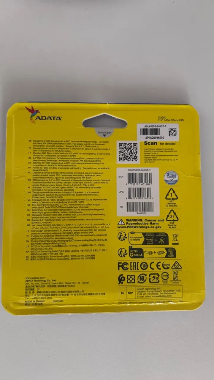 SSD ADATA Original de 240 GB (novo) - Foto 2