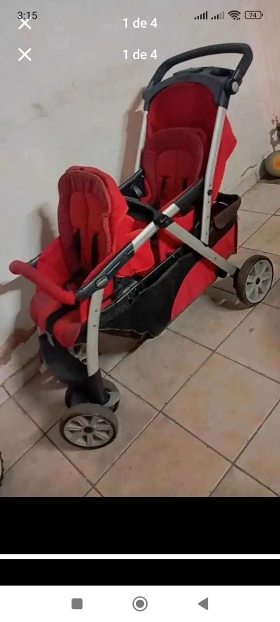 Carrinho de gêmeos / Carrinho de bebê  - Foto 3