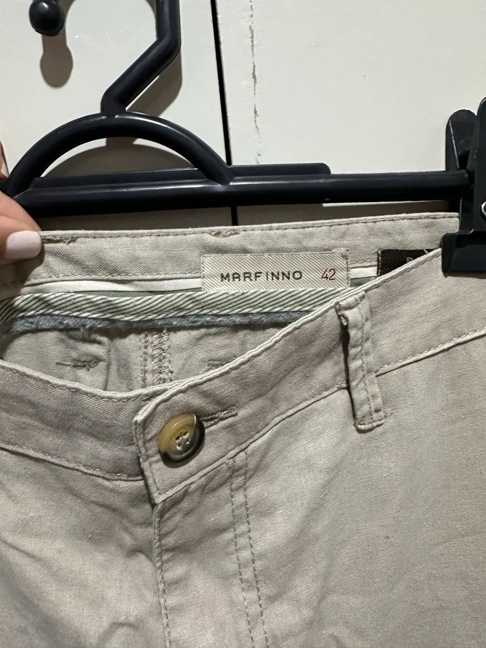 Calça masculina 42 linho algodão  - Foto 3