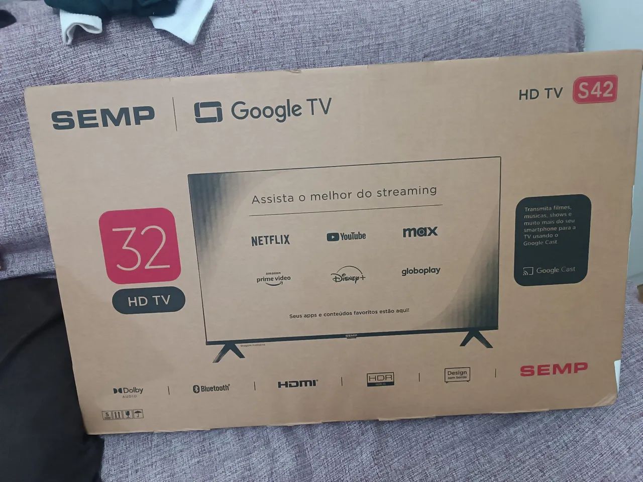GOOGLE TV SEMP TOSHIBA 32 POLEGADAS HD SMART S42