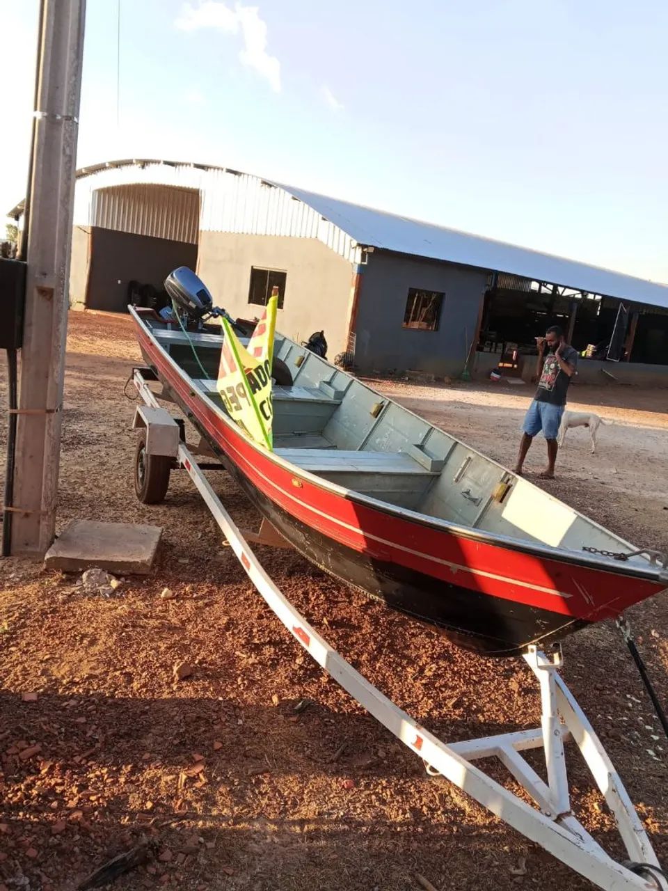 Vendo canoa,motor e carretinha tudo completo  - Foto 3