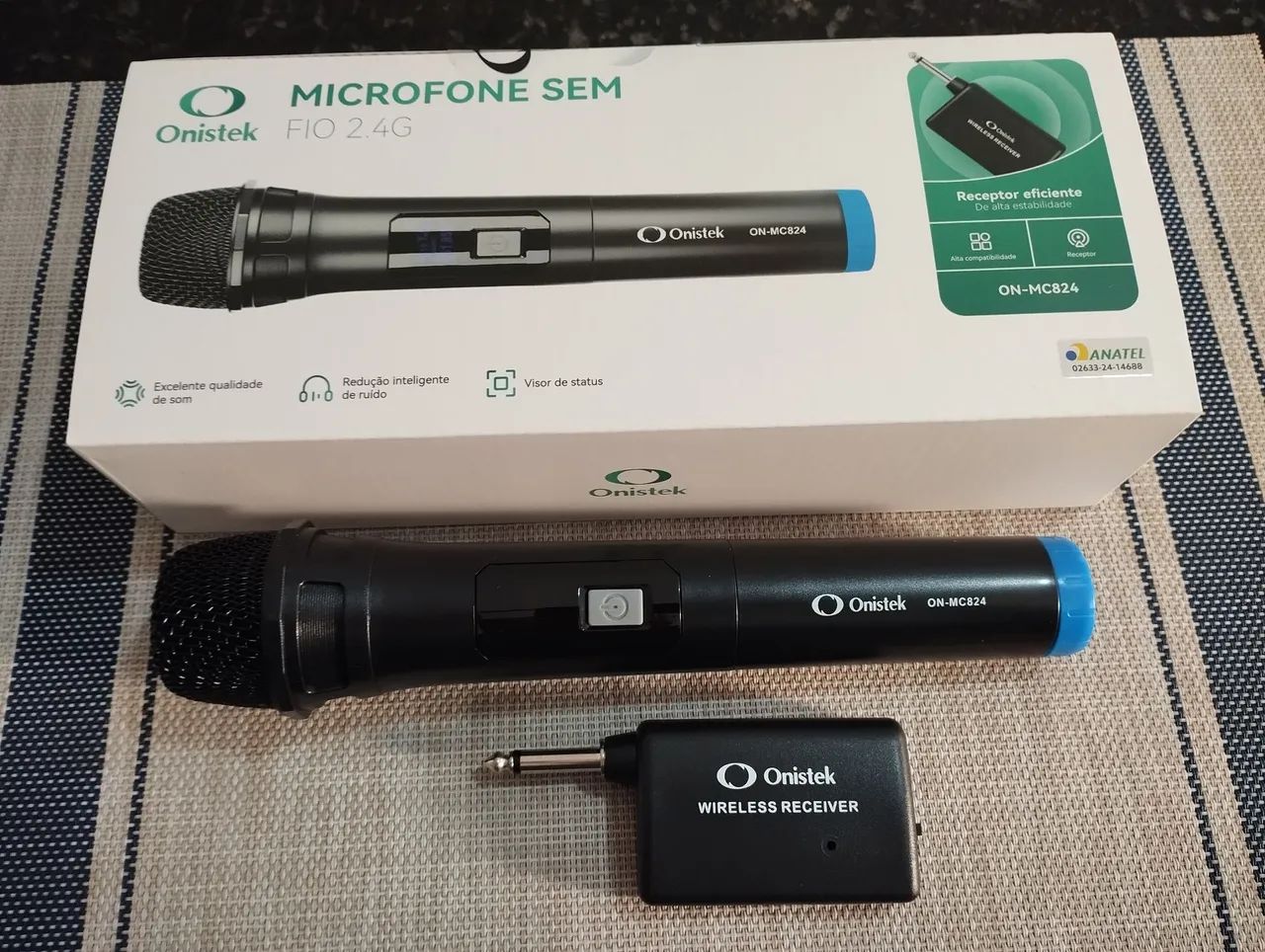 Microfone Sem Fio De Mão Dinâmico Display Led - Foto 3