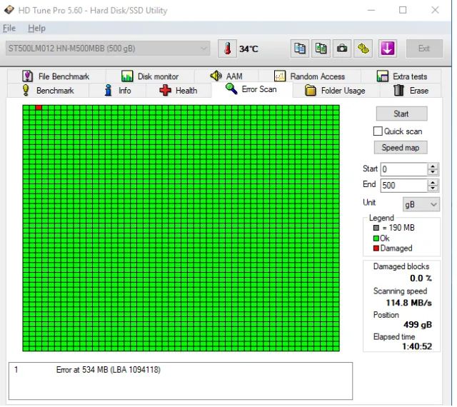 Hd de notebook 500gb usado  - Foto 3