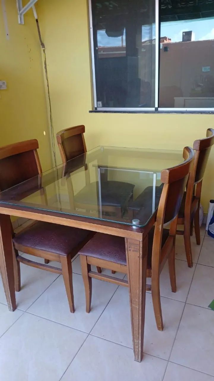Mesa jantar madeira Maciça 1,40m - Foto 2