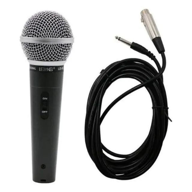 Microfone com fio Lelong LE-903 5m