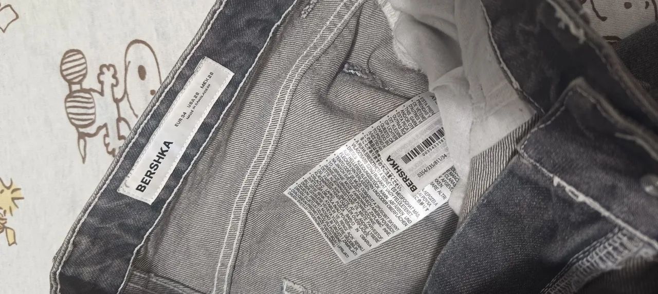 Calça jeans cinza Bershka 38 - Foto 5