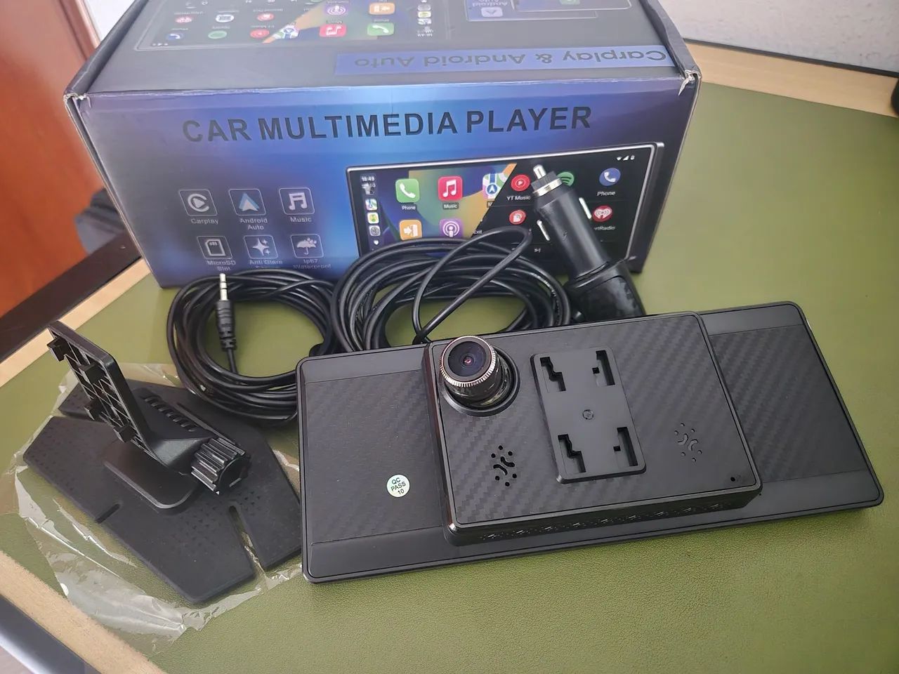 Multimedia automotivo Android auto carplay camera de seguranca - Foto 3