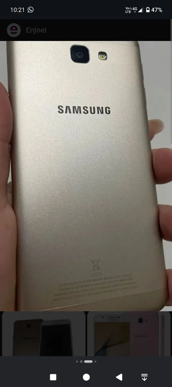Celular j5 prime Samsung(pra peças)