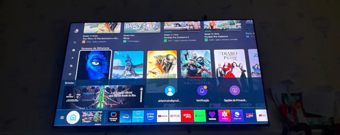 Smart TV Samsung 65 4K UltraHD - perfeito estado 