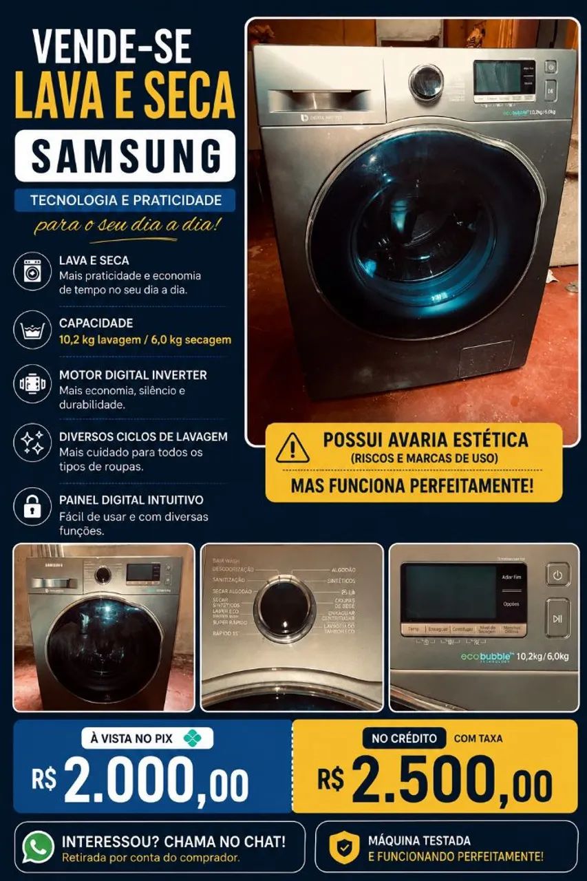 Lavadora e secadora 